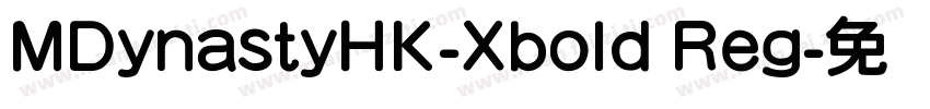 MDynastyHK-Xbold Reg字体转换